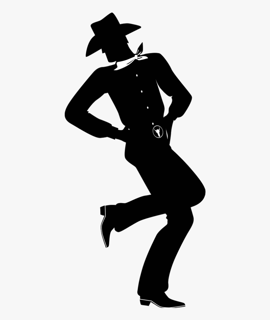 Silhouette Cowboy Prom Clip Art Png Transparent Png - Dancing Cowgirl Silhouette, Transparent Clipart