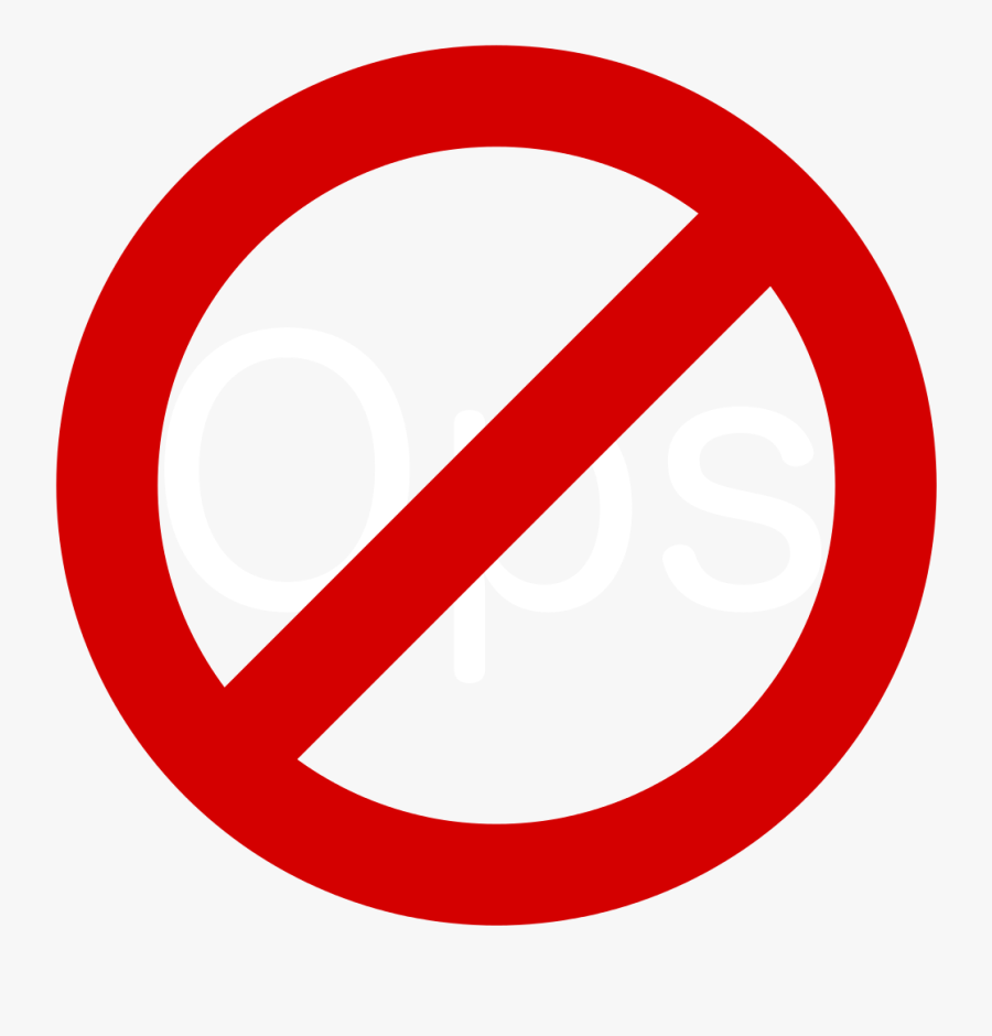 Stop Clipart Red Circle - No Sign, Transparent Clipart