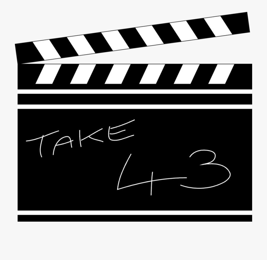 Clapper Board, Transparent Clipart