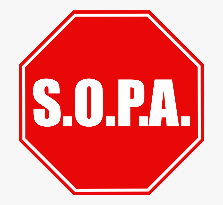 Clipart - Stop Sopa - Stop Sopa, Transparent Clipart