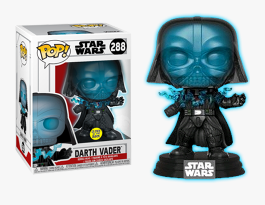 Darth Vader Electrocuted Glow In The Dark Pop Vinyl - Star Wars Electrocuted Darth Vader Glow Pop, Transparent Clipart