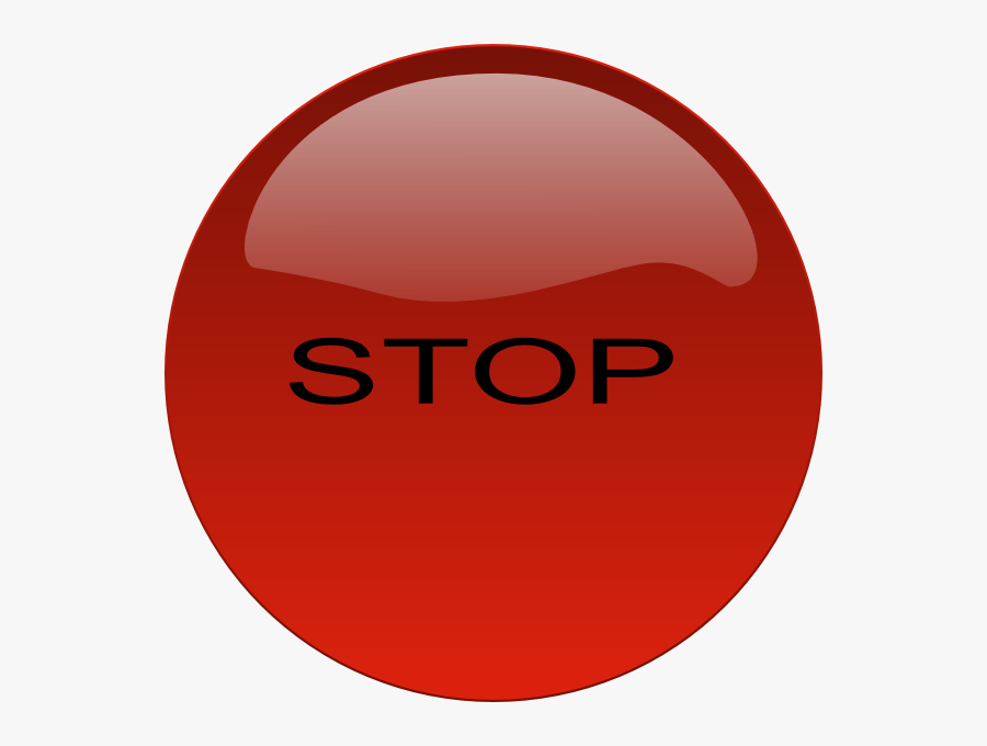 Stop Button Svg Clip Arts - Stop Button Png Transparent, Transparent Clipart