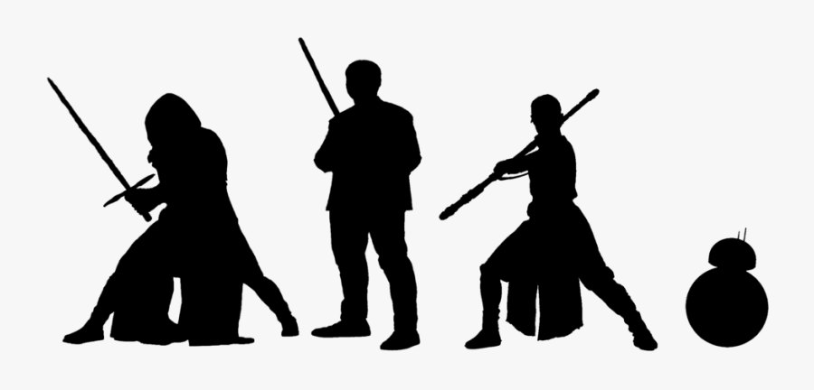 Png Black And White Download Darth Vader Clipart Clip - Star Wars Silhouette Png, Transparent Clipart