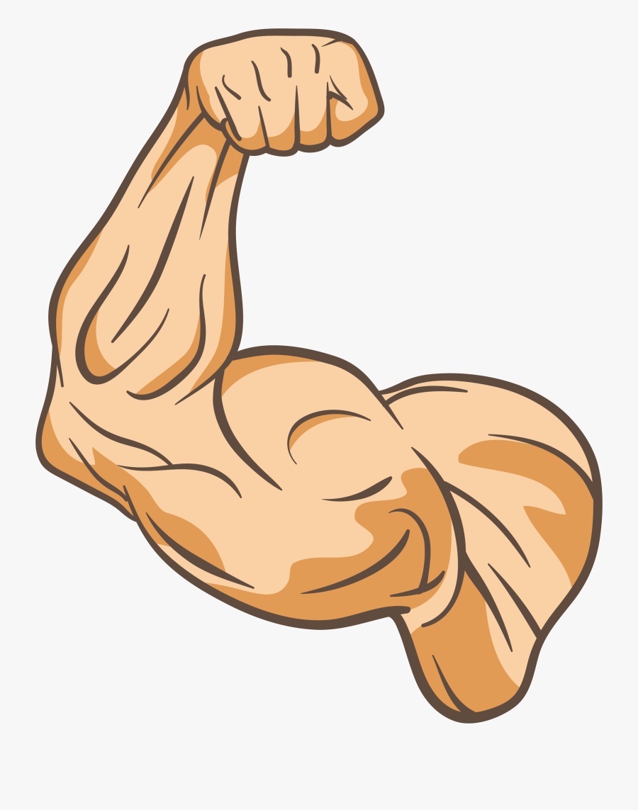 Clipart Banana Arm - Cartoon Muscle Arm Png is a free transparent backgroun...