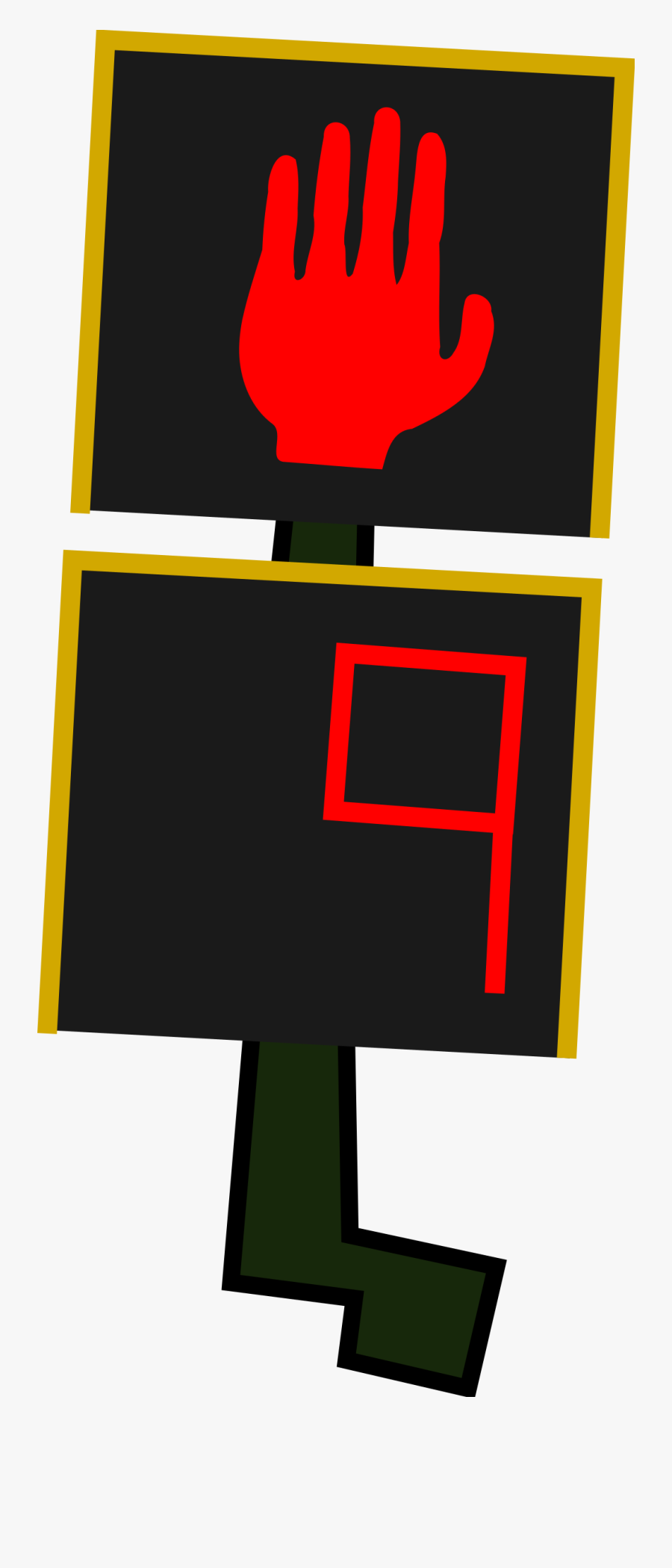 Clipart - Crosswalk Light Clipart, Transparent Clipart