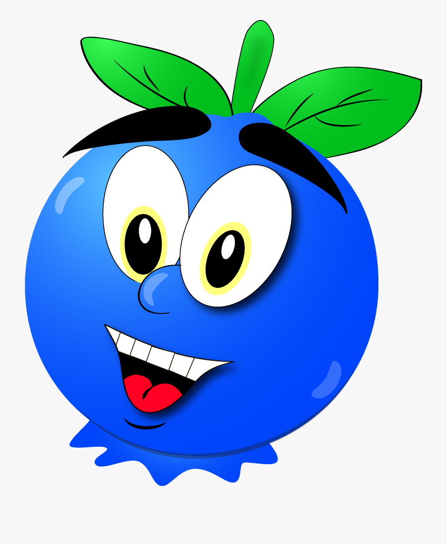 Transparent Blueberry Clipart - Cartoon Blueberry Drawing, Transparent Clipart