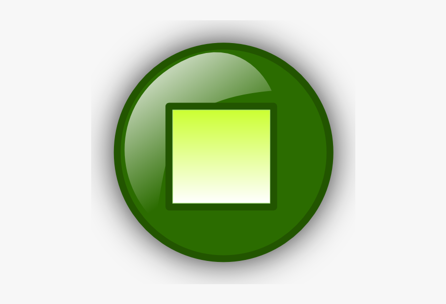 Stop Button Svg Clip Arts - Green Stop Button Png, Transparent Clipart