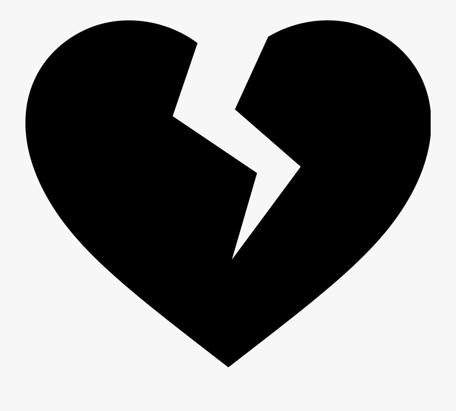 Heart Black And White Broken Heart Clipart Black And - Broken Heart Vector Png, Transparent Clipart