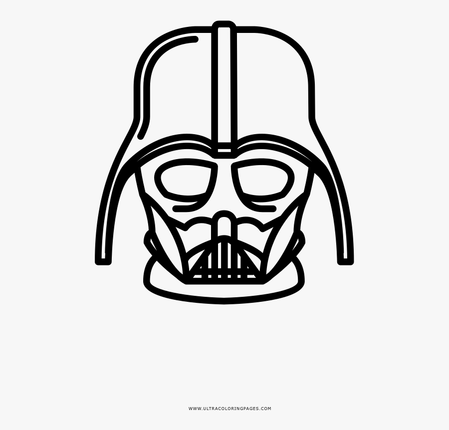 Darth Vader Coloring Page, Transparent Clipart