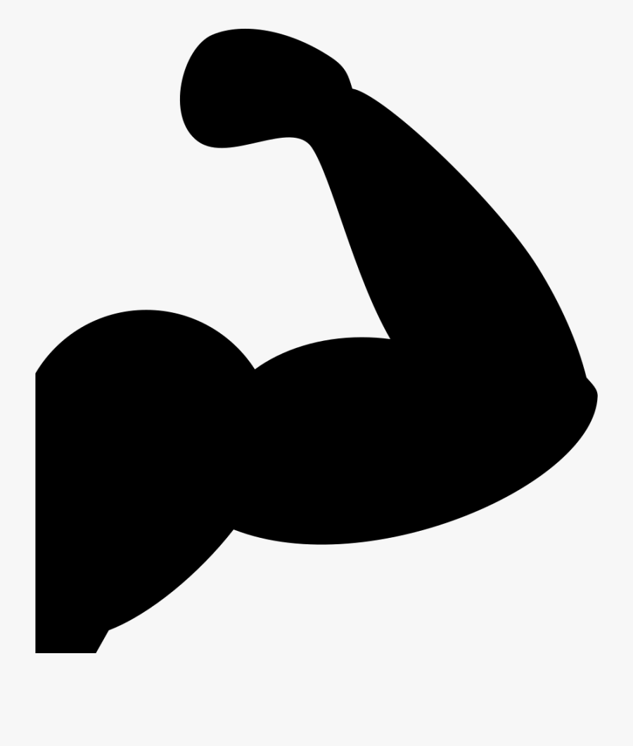 Jpg Library Stock Muscles Silhouette At Getdrawings - Arm Muscle Silhouette, Transparent Clipart