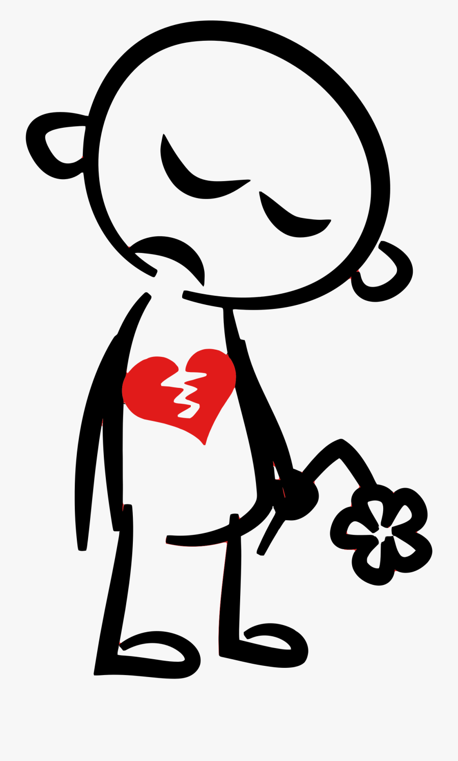 Clipart Broken Heart - Broken Hearted Clipart, Transparent Clipart