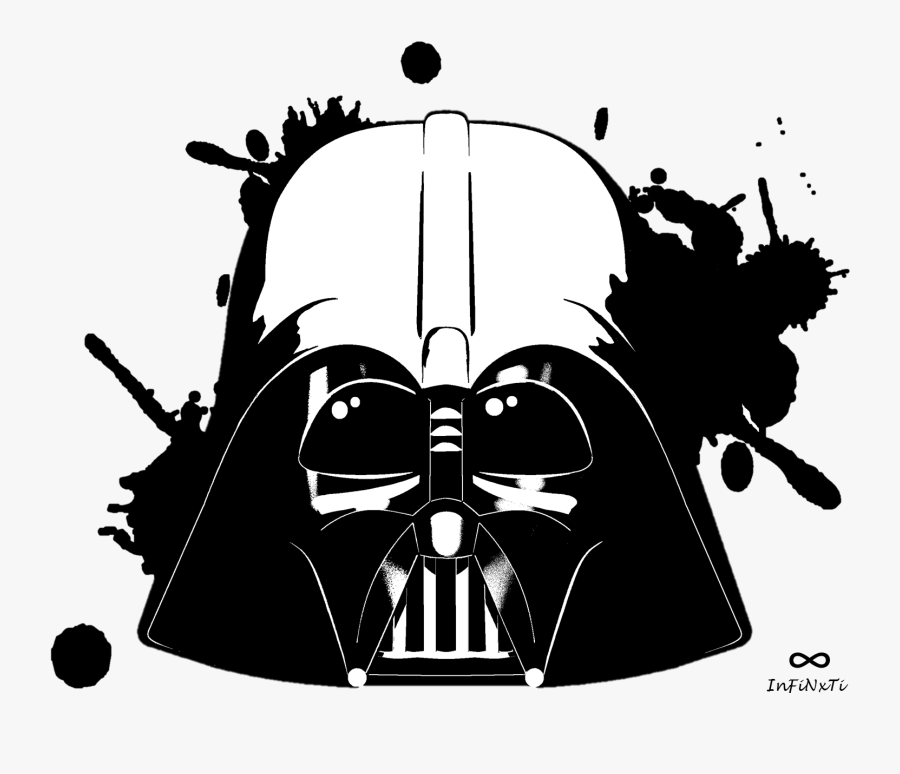 Darth Vader - Spray Paint Splatter Clip Art, Transparent Clipart