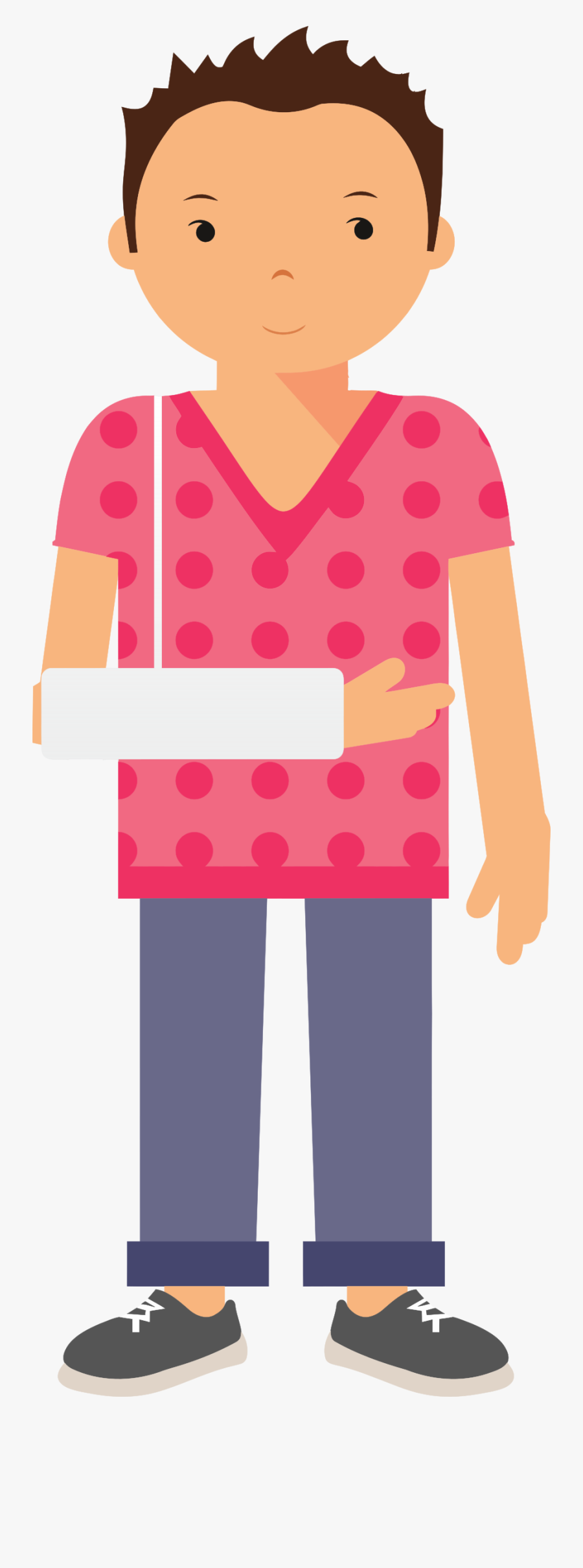 Transparent Buff Arms Png - Broken Arm Cartoon Png, Transparent Clipart