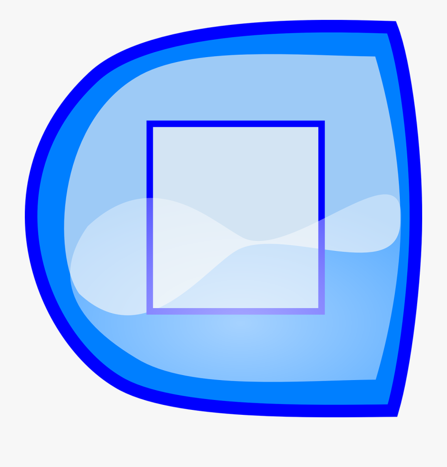 Blue Stop Button Svg Clip Arts - Icon, Transparent Clipart