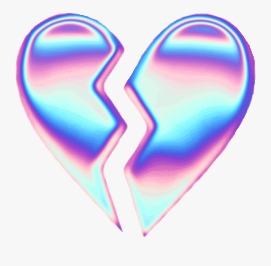 Broken Heart Clipart Picsart - Aesthetic Broken Heart Png, Transparent Clipart