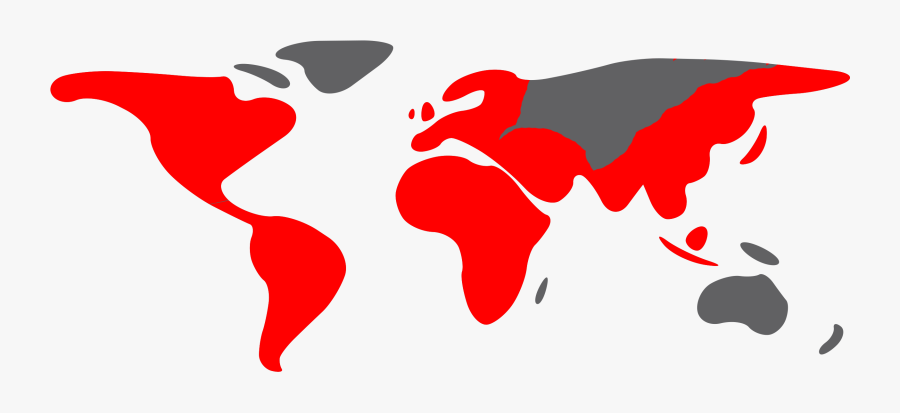 Stop Clipart Clear Background - Below Sea Level World Map, Transparent Clipart