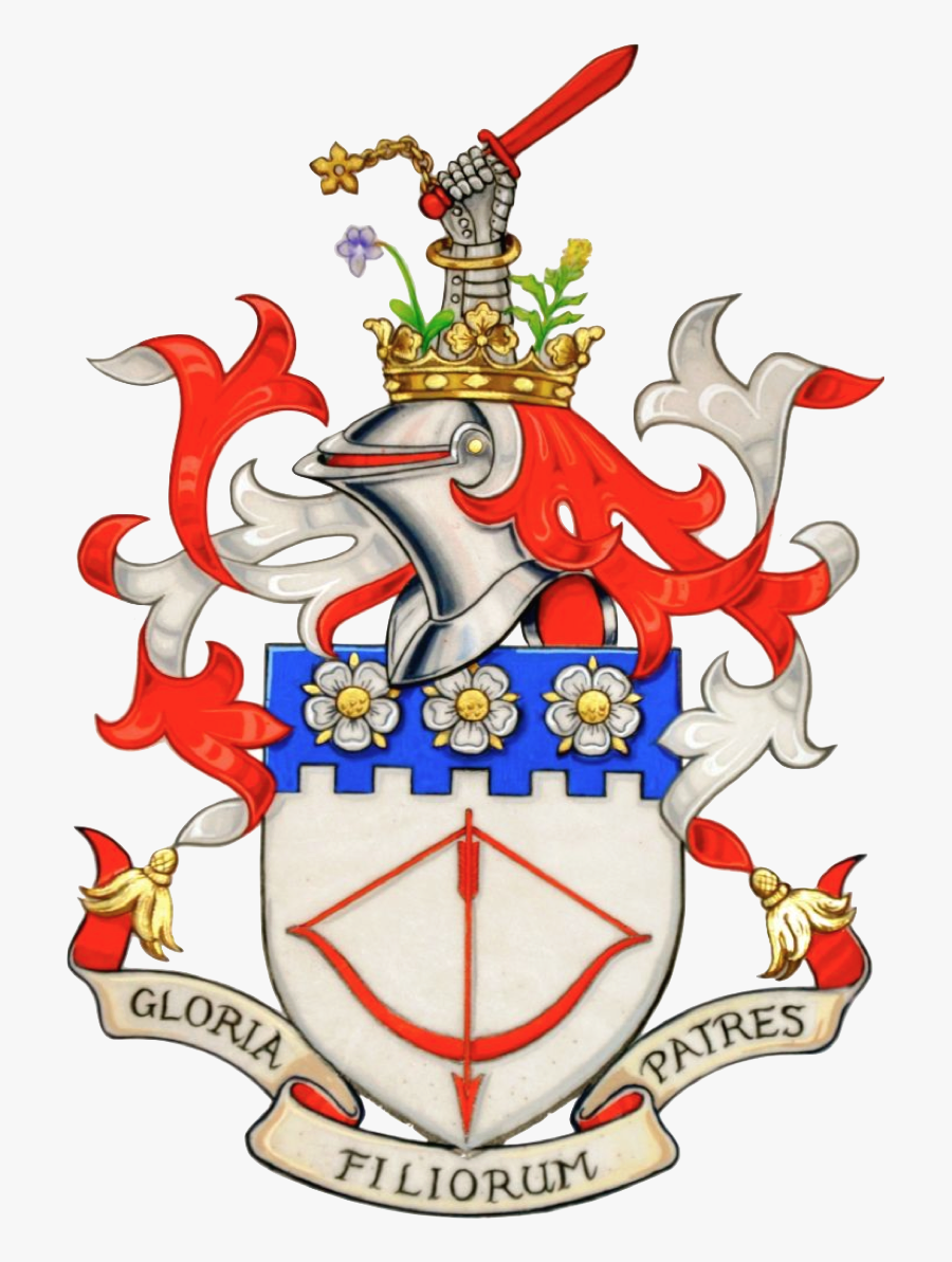 The Crest Of My Arms Is An Arm In Armour Holding The - Cartoon, Transparent Clipart