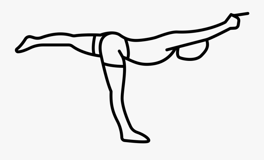 Man Standing On Right Leg Stretching Leg And Arms Svg - Man Stretching Icon, Transparent Clipart