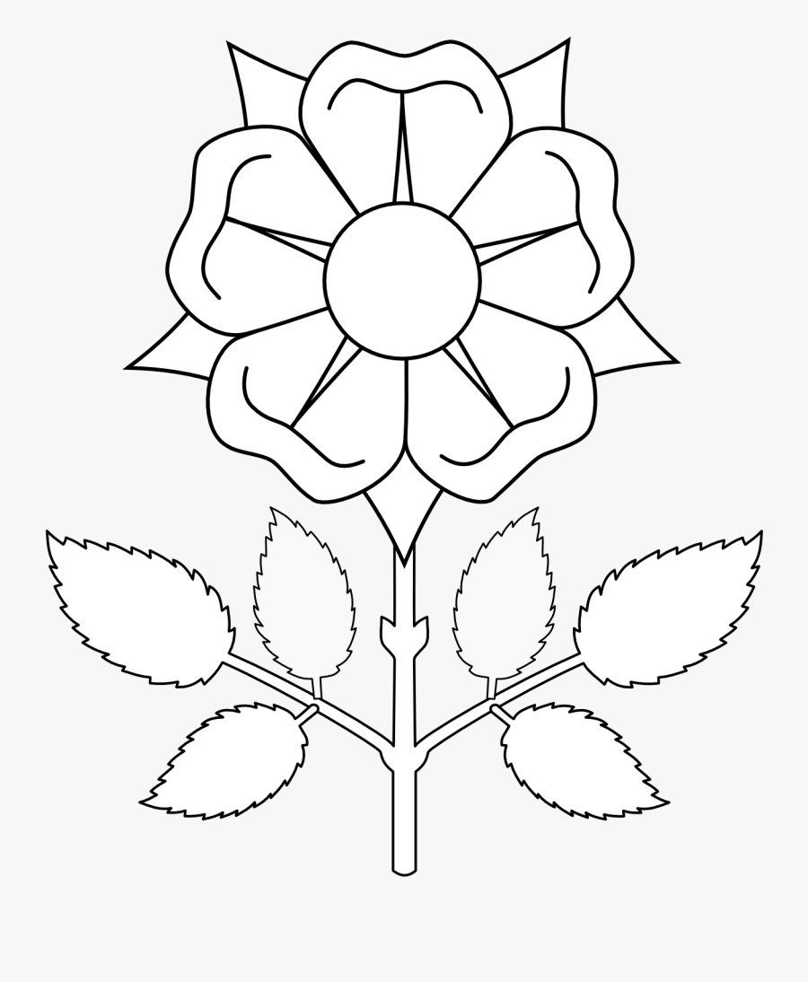 Arm - Clipart - Black - And - White - Coat Of Arms Flower, Transparent Clipart