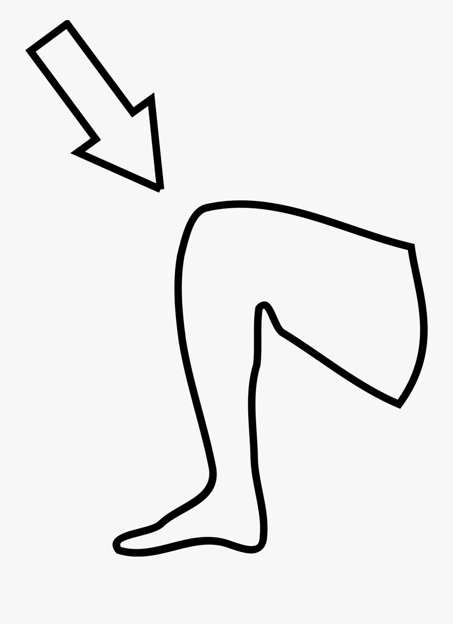 Clipart - Knee Clipart Black And White, Transparent Clipart