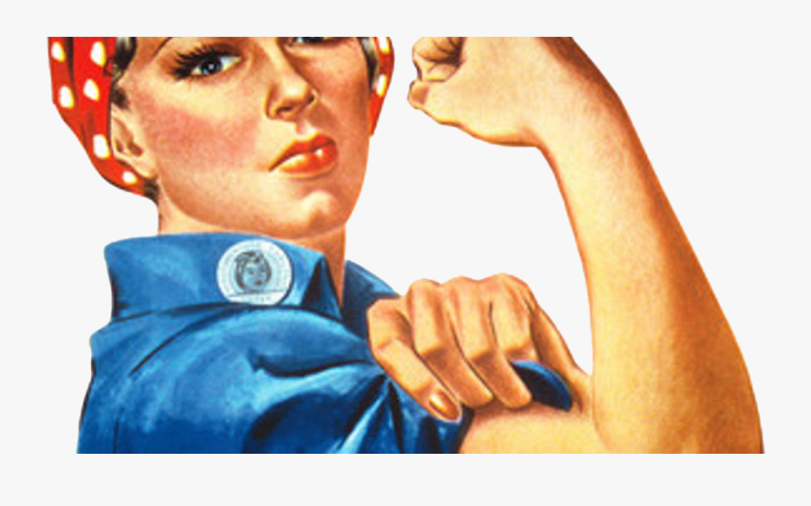 Arm Clipart Female Arm - Rosie The Riveter Banner, Transparent Clipart
