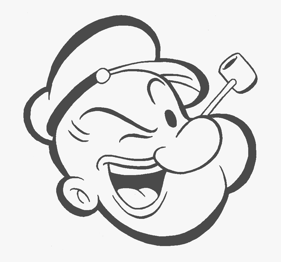 Popeye The Sailor Man Clipart - Popeye The Sailor Head, Transparent Clipart