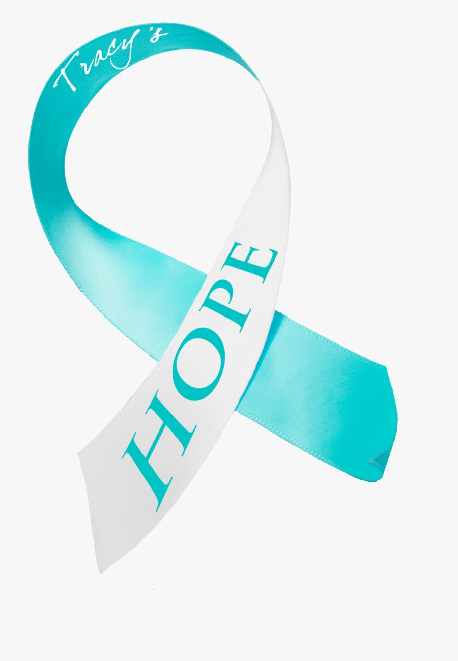 Ovarian Cancer Ribbon Clip Art - Hope Cervical Cancer Ribbon, Transparent Clipart