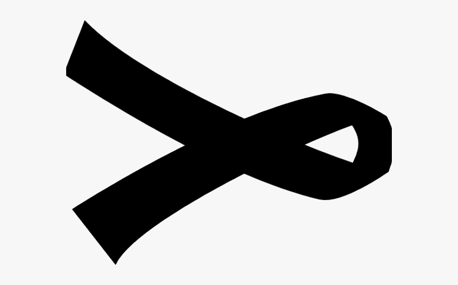 Cancer Ribbon Clipart - Lupus Ribbon Black And White, Transparent Clipart