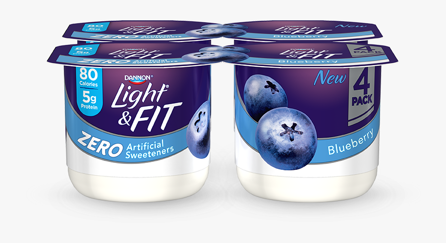 Yogurt Clipart Blueberry Yogurt - Sweetened Non Fat Yogurt, Transparent Clipart