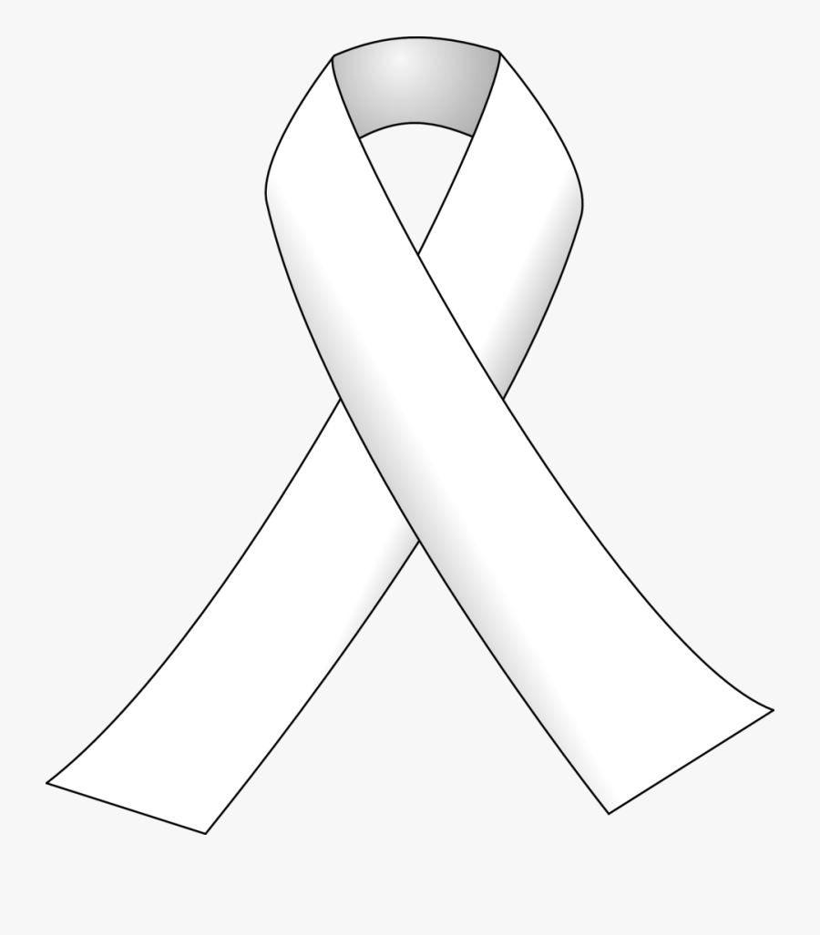 Line Art,angle,neck - Breast Cancer Ribbon White, Transparent Clipart