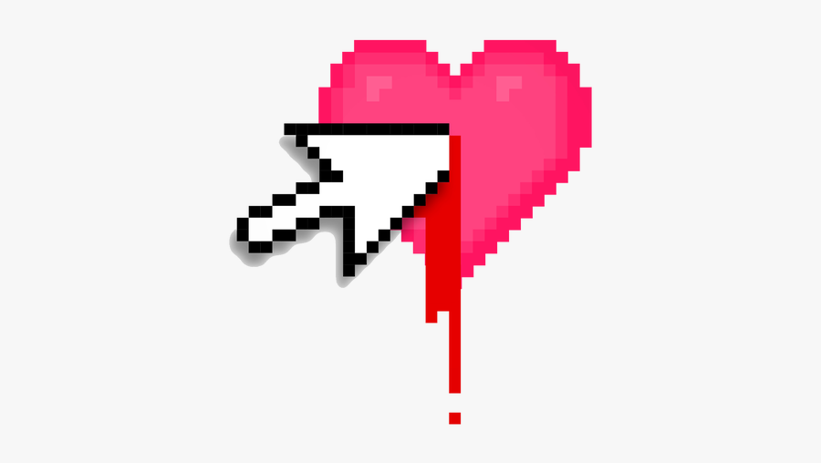 Broken Heart Clipart Picsart - Aesthetic Pixel Heart Png, Transparent Clipart
