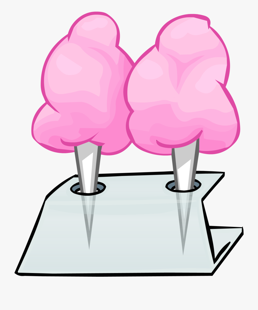 Transparent Cotton Candy Png - Pink Cotton Candy Penguin, Transparent Clipart