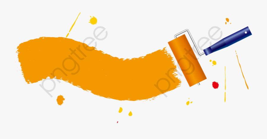 Paint Brush Clipart Yellow - Graphic Design, Transparent Clipart