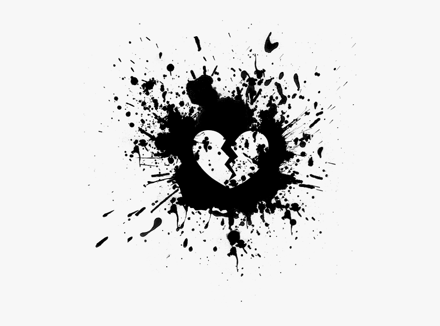 Sad Pictures Of - Black Paint Splatter, Transparent Clipart