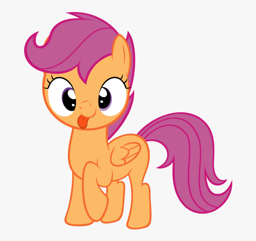 Tongue Clipart Cross Eyed - My Little Pony Скуталу, Transparent Clipart