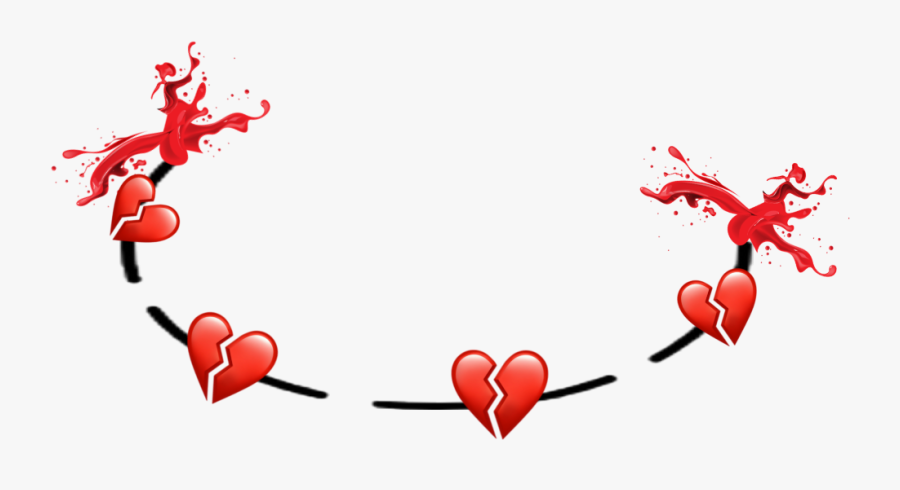 Transparent Sad Heart Clipart - Blood Heart Png, Transparent Clipart
