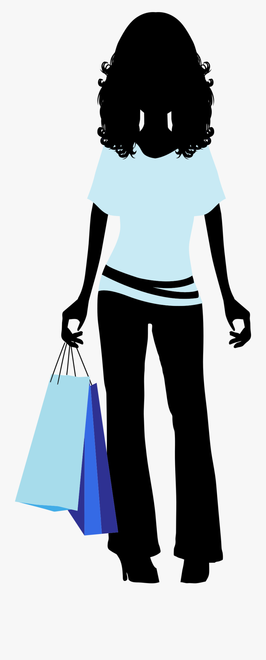 Fashion Clipart Png Transparent - Transparent Girl Shopping Clipart, Transparent Clipart