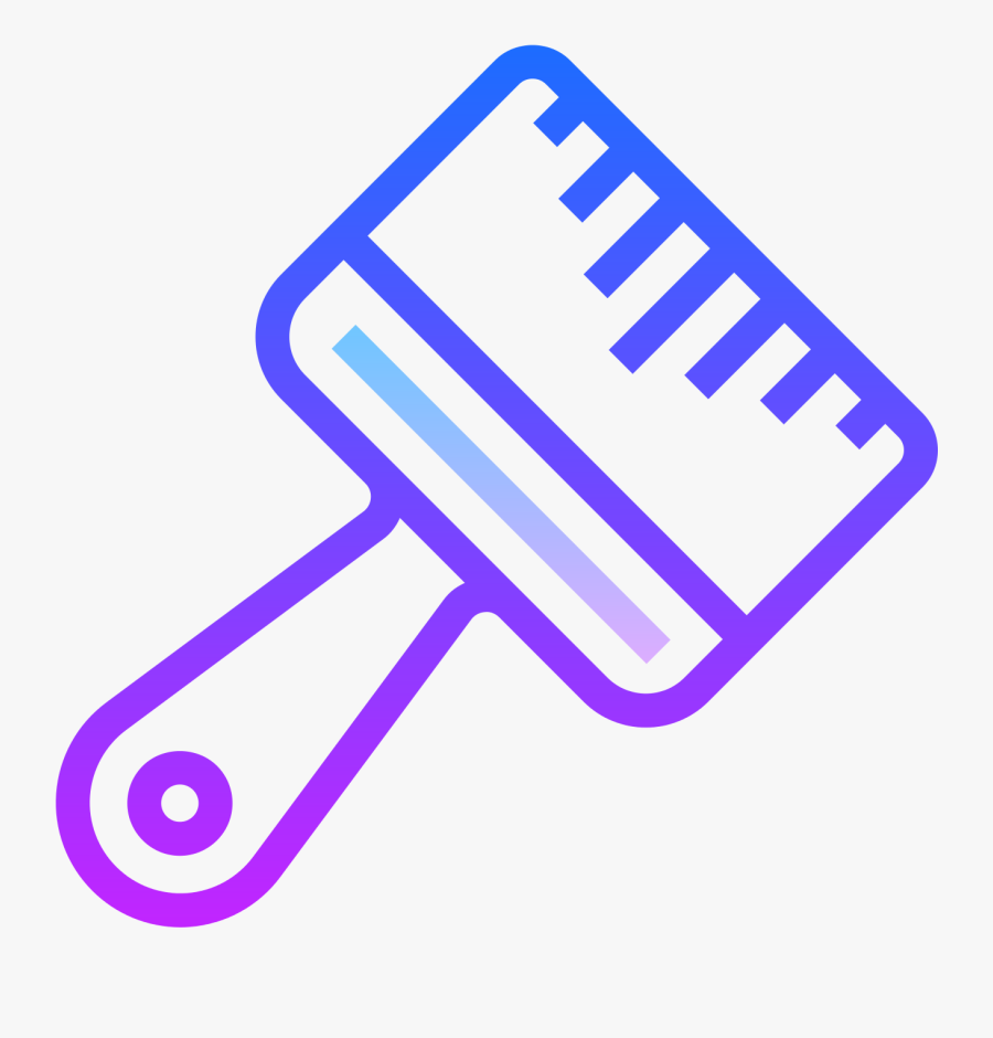 Paint Brush Icon - School Draw Png, Transparent Clipart