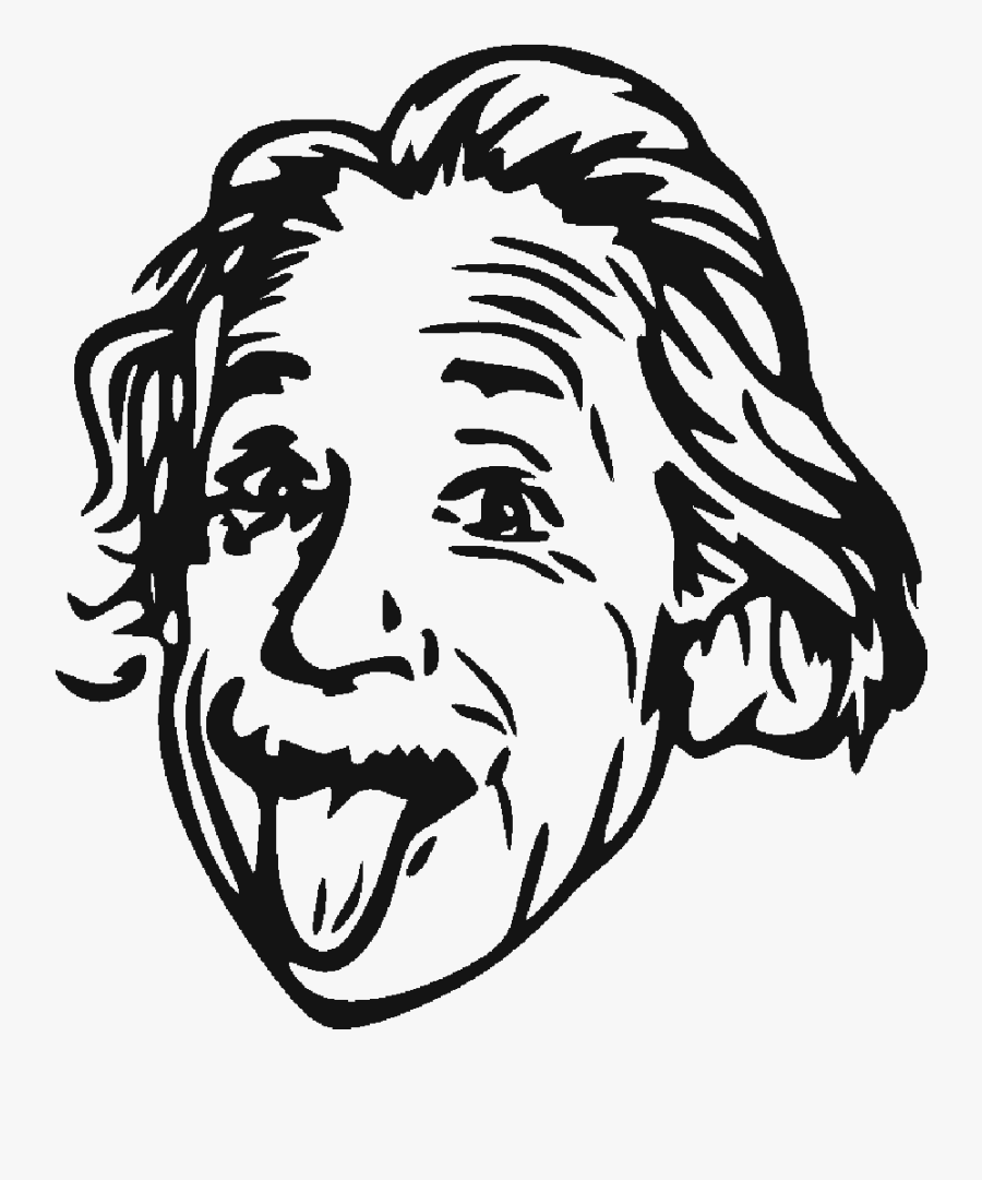 Clip Art Stickers News Art Stick - Albert Einstein Caricatura, Transparent Clipart