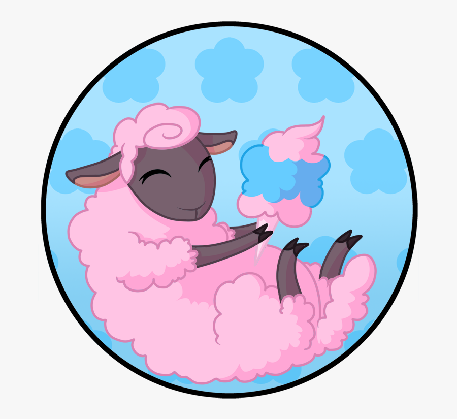 Cotton Candy Label Commission Clipart , Png Download - Cartoon, Transparent Clipart