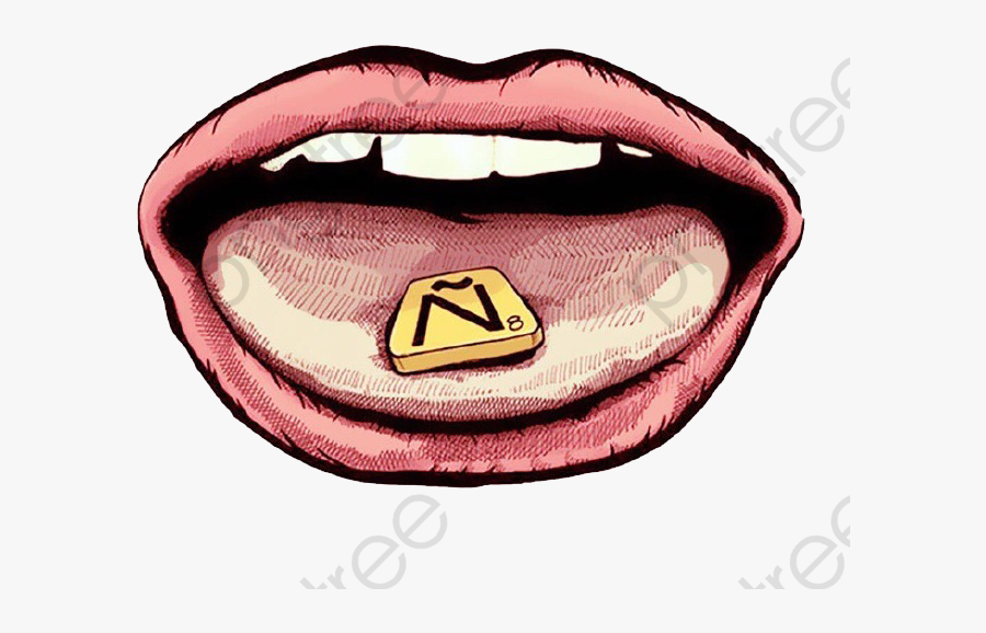 Cartoon Mouth Tongue - Baidu Tieba, Transparent Clipart