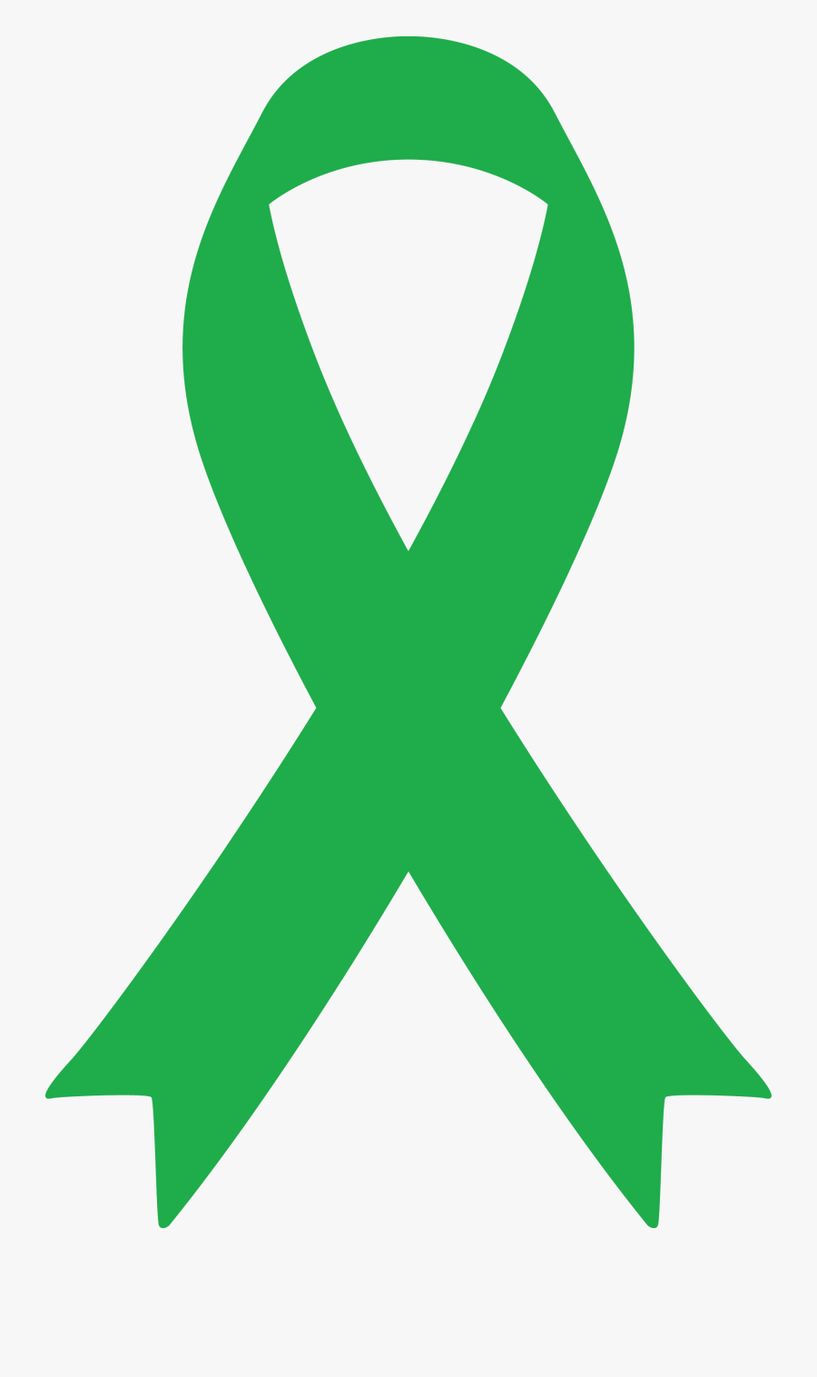 Mental Health Awareness Month - Mental Health Green Ribbon Png, Transparent Clipart