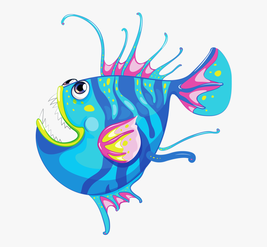 Angler Fish Clipart At Getdrawings - Transparent Background Clipart Cute Fish, Transparent Clipart
