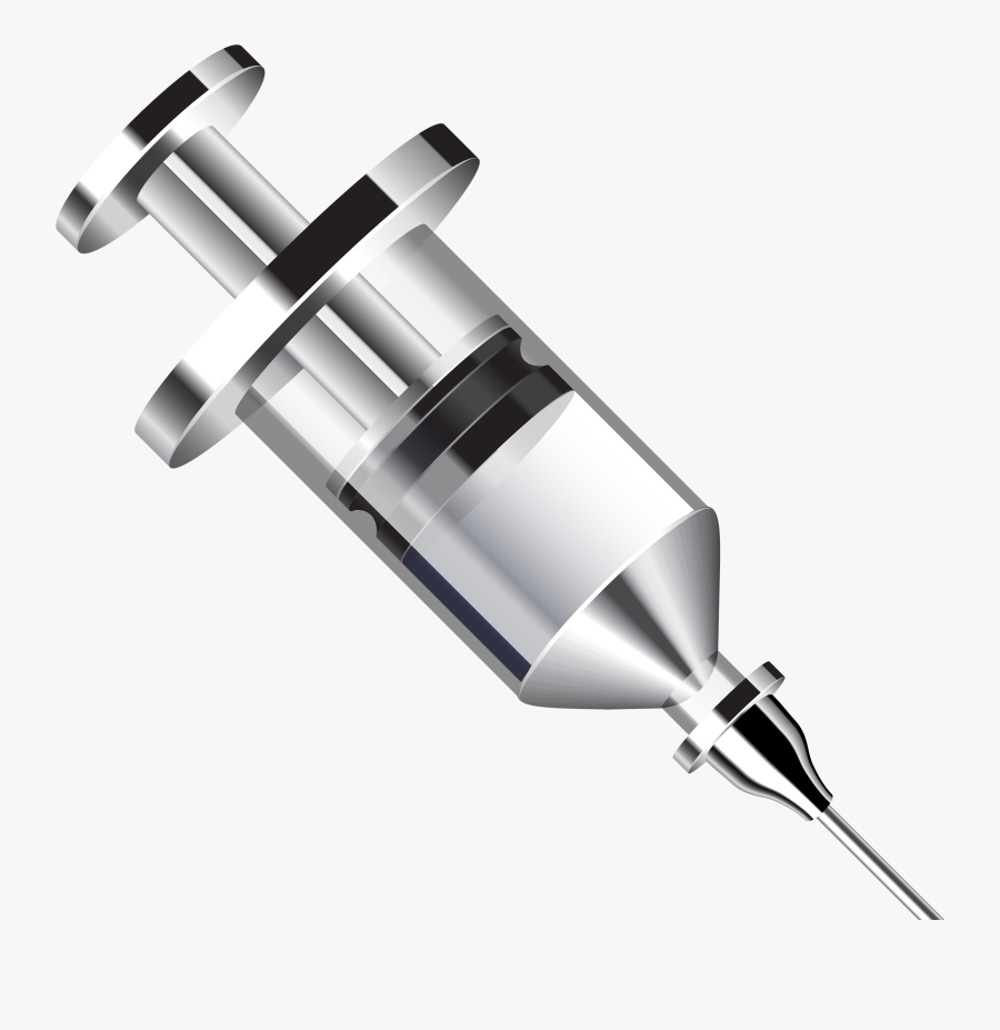 Metal Syringe Png Clipart - Png Syringe, Transparent Clipart