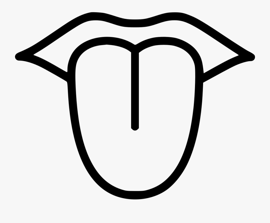 Tongue Clipart Svg - Tongue Clipart Black And White, Transparent Clipart
