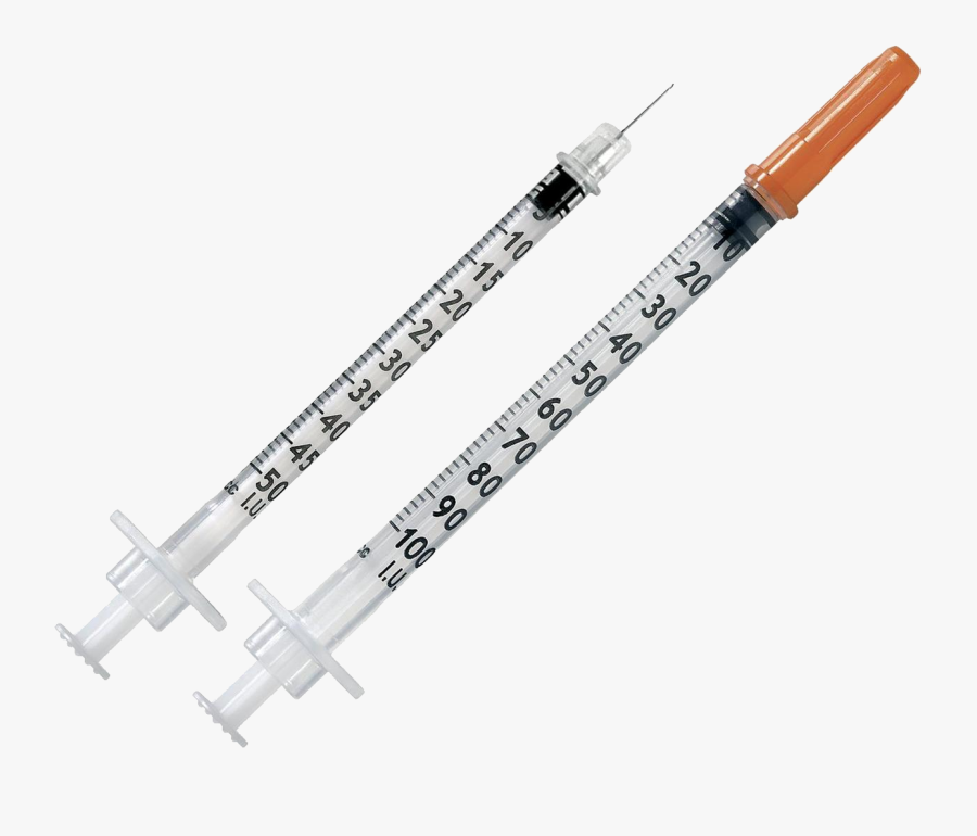 Syringe Images Download Clip Art - 1 Ml Insulin Syringe, Transparent Clipart