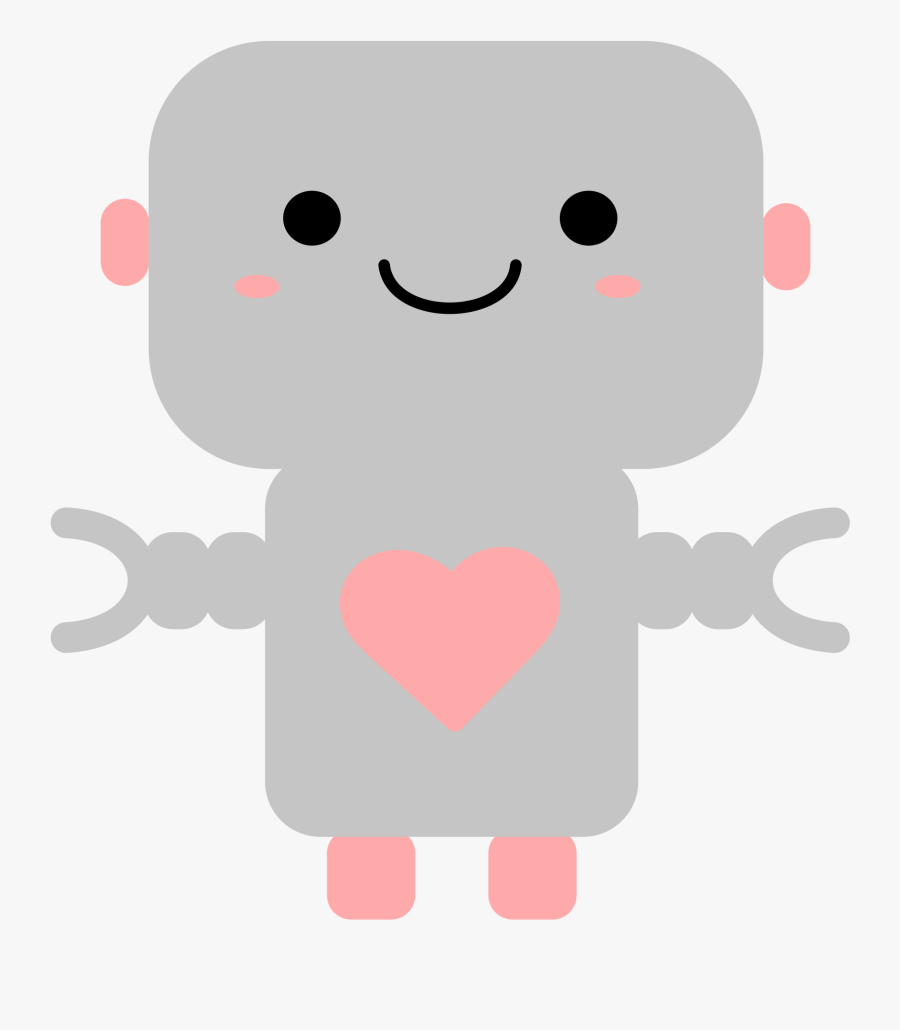 Kawaii Robot, Transparent Clipart