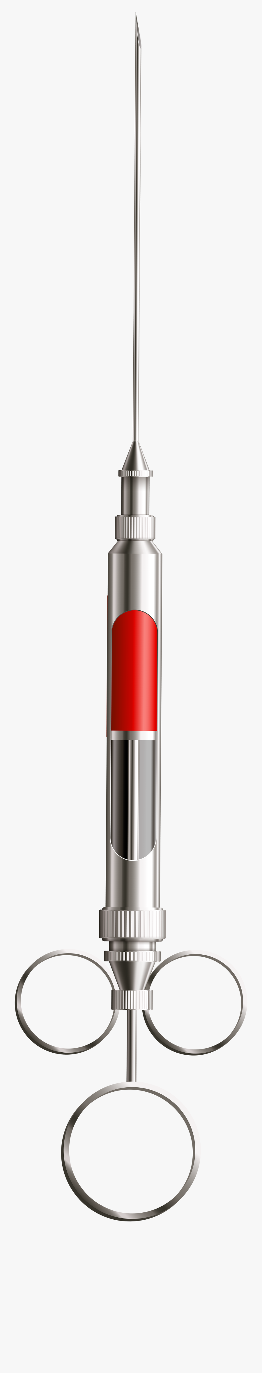 Metal Syringe Png Clip Art - Metal Syringe Png, Transparent Clipart