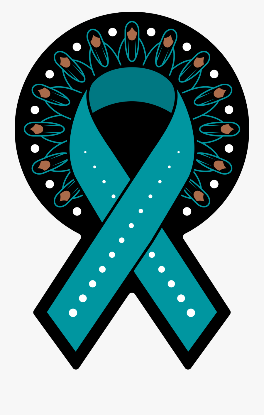 February Clipart Awareness - Necklace, Transparent Clipart