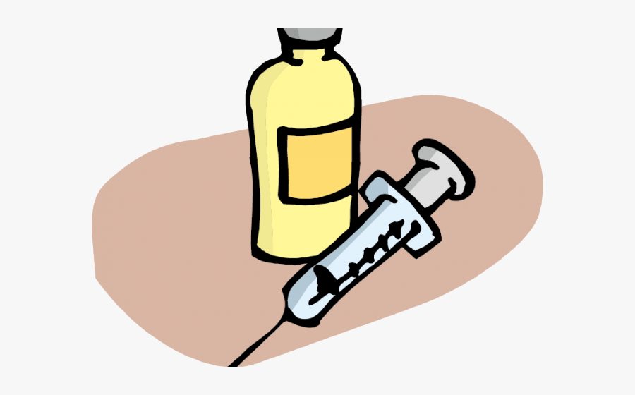 Syringe Clipart Drug Needle - Syringe Cartoon Png, Transparent Clipart